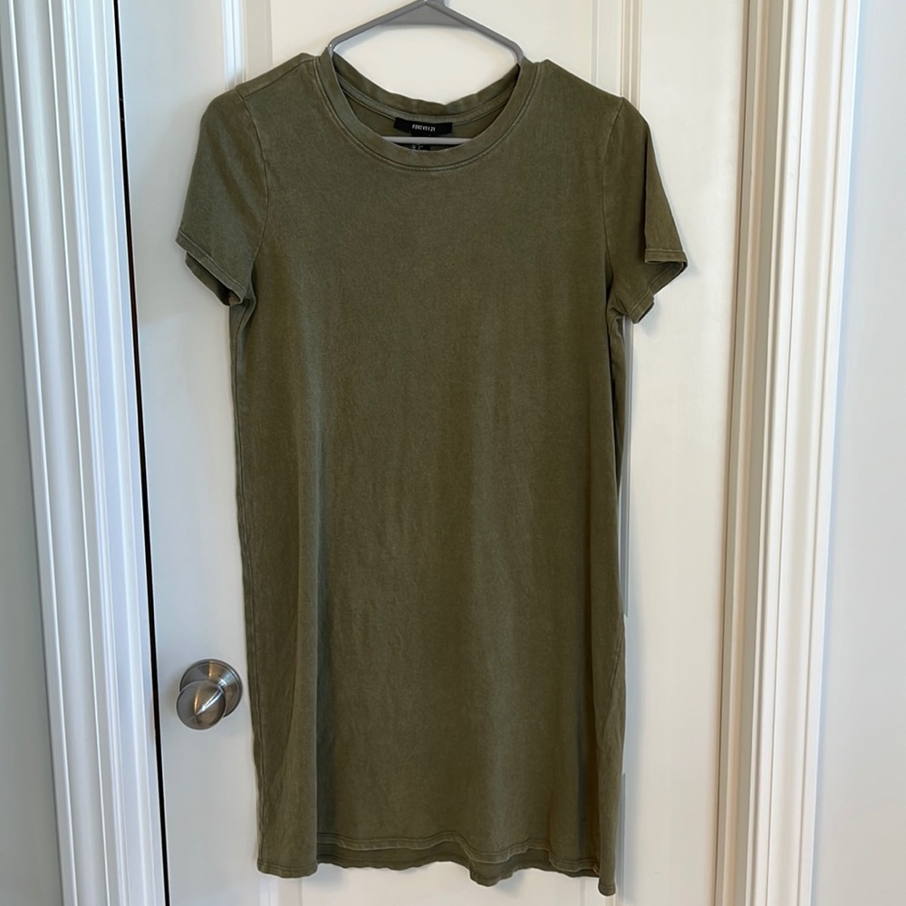 Green T Shirt Dress.